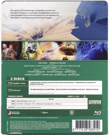 Star Wars: Episode VI - Return of the Jedi (Gwiezdne wojny: Część VI - Powrót Jedi) (steelbook) [2xBlu-Ray]