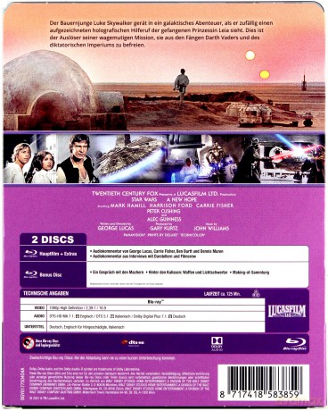 Star Wars (Gwiezdne wojny) (steelbook) [2xBlu-Ray]
