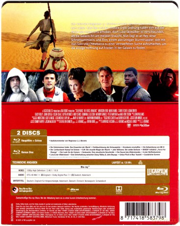 Star Wars: Episode VII - The Force Awakens (Gwiezdne wojny: Przebudzenie Mocy) (steelbook) [2xBlu-Ray]