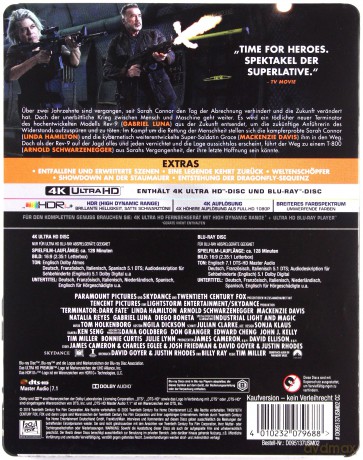 Terminator: Mroczne przeznaczenie (steelbook) [Blu-Ray 4K]+[Blu-Ray]