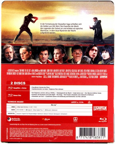 Star Wars: Episode VIII - The Last Jedi (Gwiezdne wojny: Ostatni Jedi) (steelbook) [2xBlu-Ray]