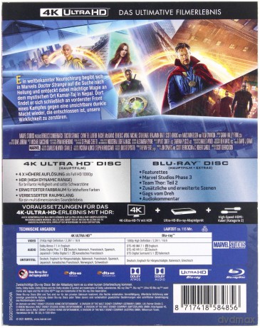 Doctor Strange (steelbook) [Blu-Ray 4K]+[Blu-Ray]