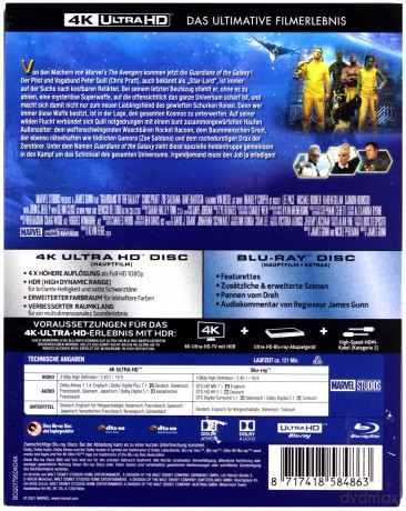 Guardians of the Galaxy (Strażnicy Galaktyki) (steelbook) [Blu-Ray 4K]+[Blu-Ray]