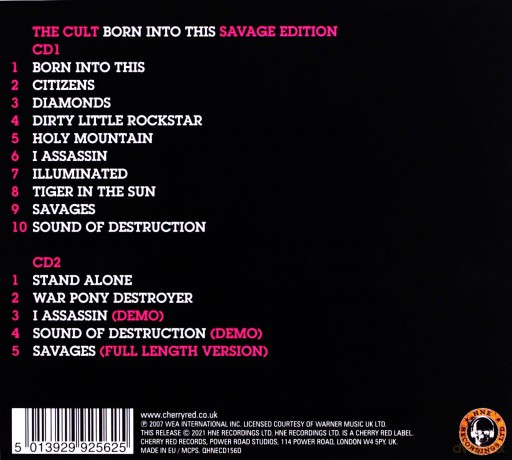 The Cult: Born Into This [CD]