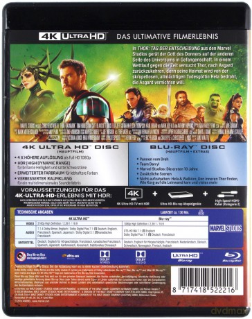Thor: Ragnarok [Blu-Ray 4K]+[Blu-Ray]