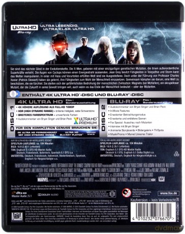 X-Men [Blu-Ray 4K]+[Blu-Ray]