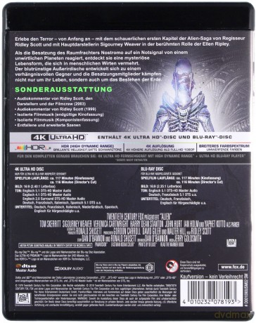 Obcy - 8. pasażer Nostromo [Blu-Ray 4K]+[Blu-Ray]