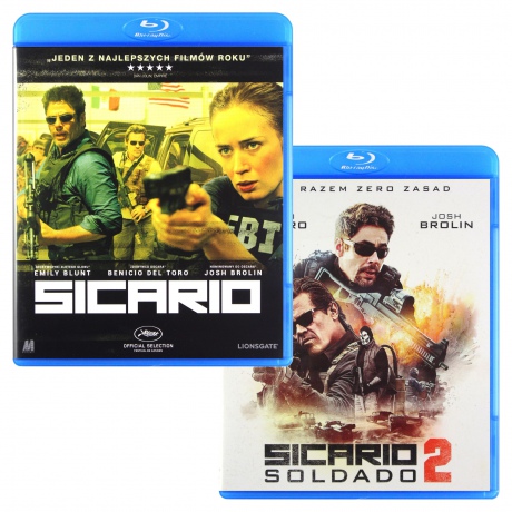 Sicario Kolekcja: Sicario + Sicario 2: Soldado Pakiet [2xBlu-Ray]