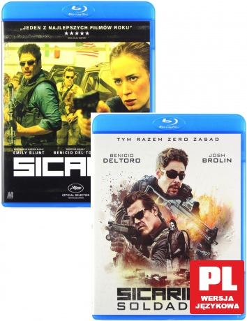 Sicario Kolekcja: Sicario + Sicario 2: Soldado Pakiet [2xBlu-Ray]