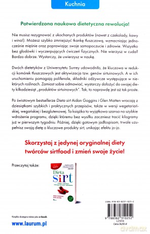 Dieta SIRT. Przepisy - Aidan Goggins, Glen Matten [KSIĄŻKA]