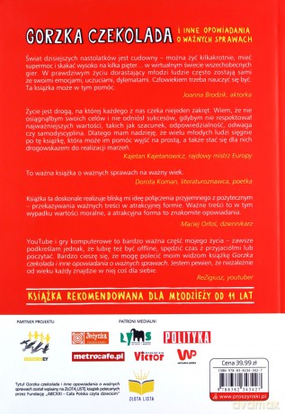Gorzka czekolada i inne opowiadania o ważnych sprawach [KSIĄŻKA]