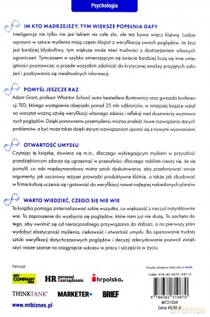 Leniwy umysł - Adam Grant [KSIĄŻKA]