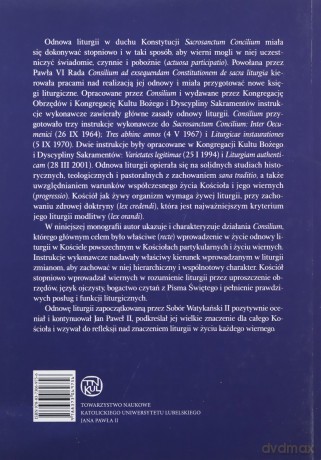Odnowa liturgii w świetle instrukcji wykonawczych do Sacrosanctum Concilium - Czesław ks. Krakowiak [KSIĄŻKA]