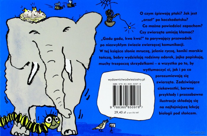 Gadu Gadu Kwa Kwa Czyli Zwierzęce Rozmówki (twarda) - Nicola Davies [KSIĄŻKA]