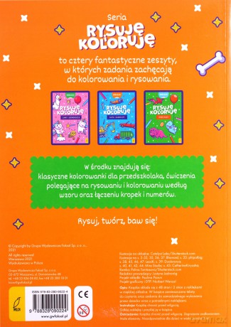 Rysuję i koloruję. Pieski i kotki [KSIĄŻKA]