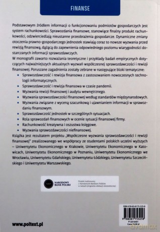 Współczesne wyzwania sprawozdawczości i rewizji finansowej [KSIĄŻKA]