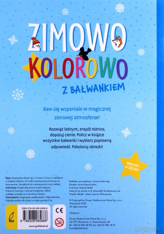 Zimowo, kolorowo. Z bałwankiem [KSIĄŻKA]