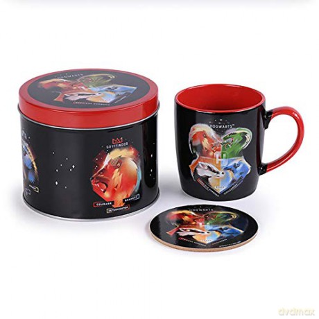 Harry Potter zestaw prezentowy (CRESTS - MAGICAL): filiżanka plus podkładka w ozdobnej puszce