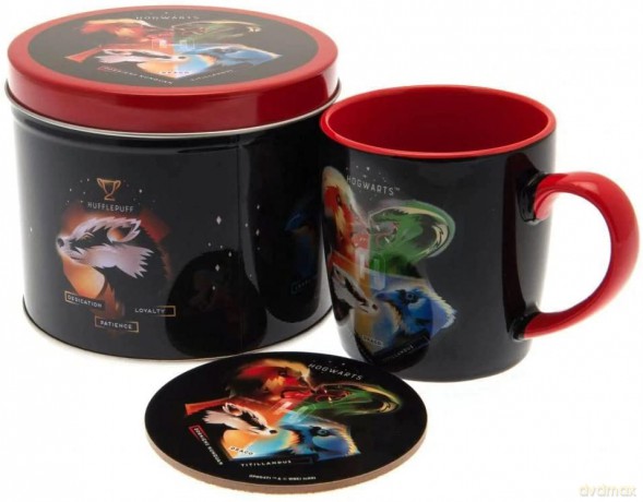 Harry Potter zestaw prezentowy (CRESTS - MAGICAL): filiżanka plus podkładka w ozdobnej puszce