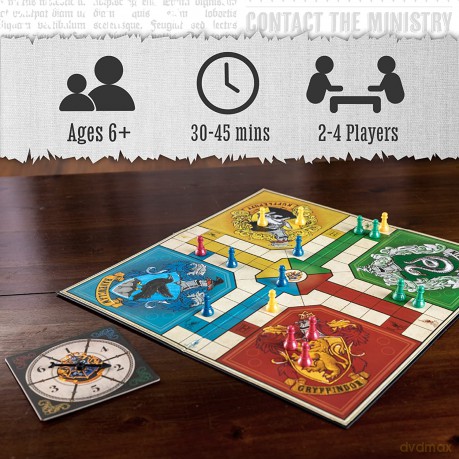 Harry Potter Hogwarts Ludo gra chińczyk (wersja angielska, instrukcja PL)