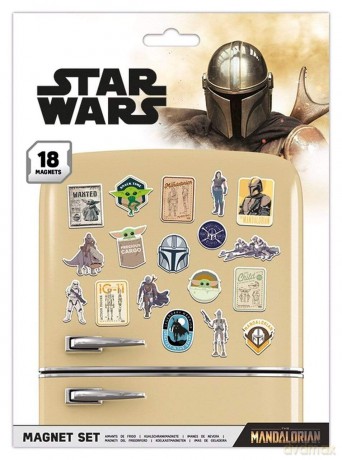 Star Wars: THE MANDALORIAN zestaw magnesów Gwiezdne Wojny (18 szt)
