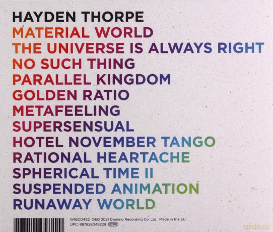 Hayden Thorpe: Moondust For My Diamond [CD]