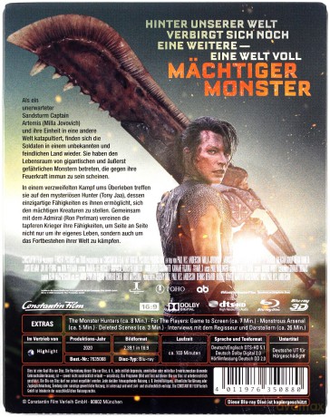 Monster Hunter (Łowca potworów) (steelbook) [Blu-Ray 3D]+[Blu-Ray]