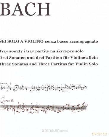 Sei Solo A Violino Johann Sebastian Bach [KSIĄŻKA]
