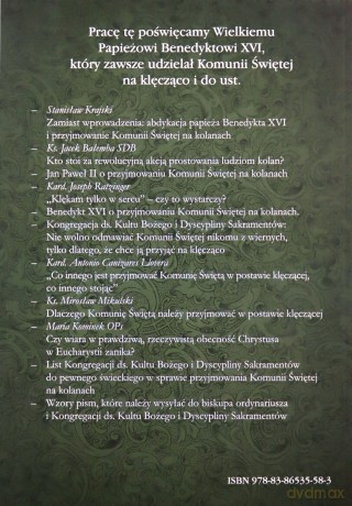Przyjmujmy Komunię Świętą na kolanach - Maria Kominek, Stanisław Krajski [KSIĄŻKA]