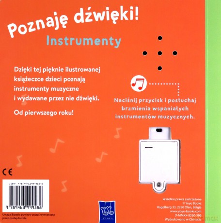 Poznaję dzwięki - Instrumenty [KSIĄŻKA]