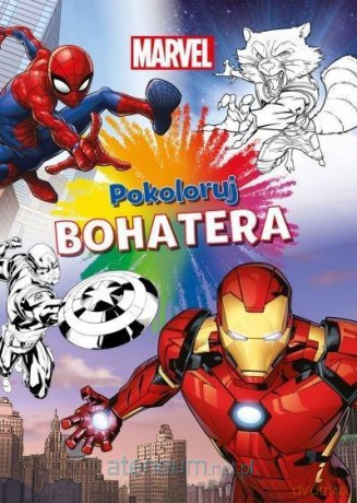 Pokoloruj bohatera. Marvel [KSIĄŻKA]