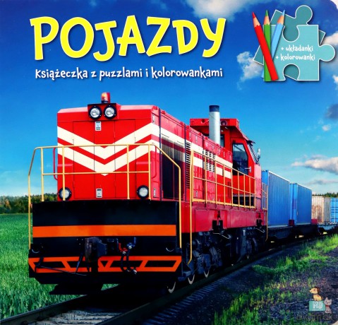 Pojazdy. Książeczka z puzzlami i kolorowankami [KSIĄŻKA]