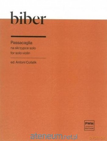 Passacaglia na skrzypce solo - Heinrich Ignaz Biber [KSIĄŻKA]