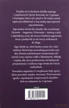 O Cierpliwości - Św. Cypran z Kartaginy [KSIĄŻKA]