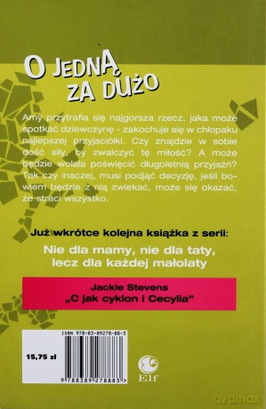 O Jedną Za Dużo - Jackie Stevens [KSIĄŻKA]