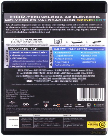 Hulk [Blu-Ray 4K]+[Blu-Ray]