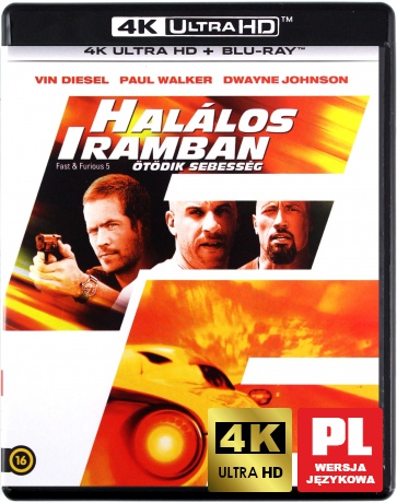Szybcy i wściekli 5 [Blu-Ray 4K]+[Blu-Ray]