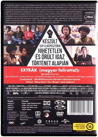 Czarne Bractwo. BlacKkKlansman [DVD]