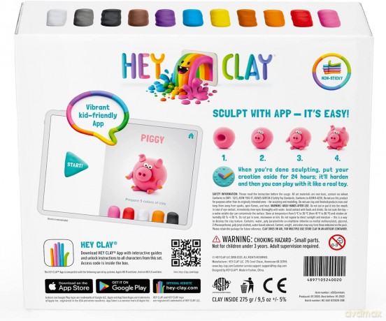 Hey clay masa plastyczna Zwierzęta HCLSE002PCS