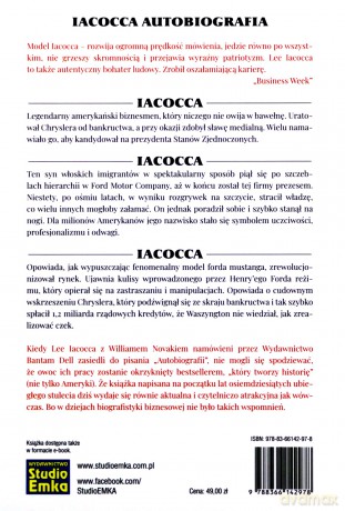 IACOCCA Autobiografia - Lee Iacocca, William Novak [KSIĄŻKA]