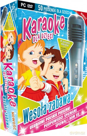Karaoke dla dzieci wesoła zabawa z mikrofonem (pc-dvd)