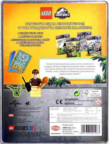 LEGO Jurassic World Zestaw książek z klockami LEGOZ TIN-6201 [KSIĄŻKA]