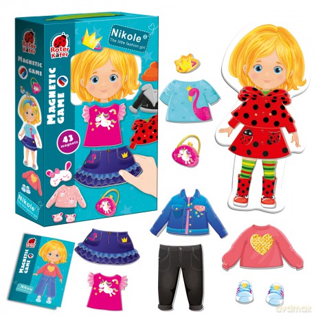 Magnetyczna ubieranka Nikole Little fashion girl RK2010-07 [GRA]
