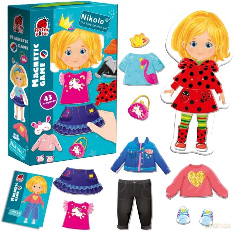 Magnetyczna ubieranka Nikole Little fashion girl RK2010-07 [GRA]
