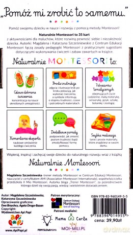 Naturalnie Montessori. 35 zabaw, które kształtują rozwój i samodzielność dziecka w wieku 1-4 lat - Magdalena Szcześniewska, Katarzyna Szcześniewska [KSIĄŻKA]