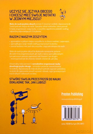 Notes do nauki języków obcych (żółty) [KSIĄŻKA]