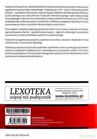 Prawo karne. Wykład akademicki [KSIĄŻKA]