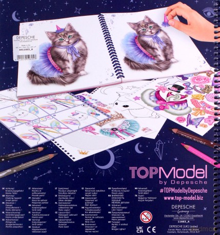 Szkicownik Kitty Moonlight z naklejkami 11663A