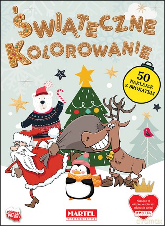 Świąteczne kolorowanie z naklejkami - Katarzyna Ratajszczak [KSIĄŻKA]