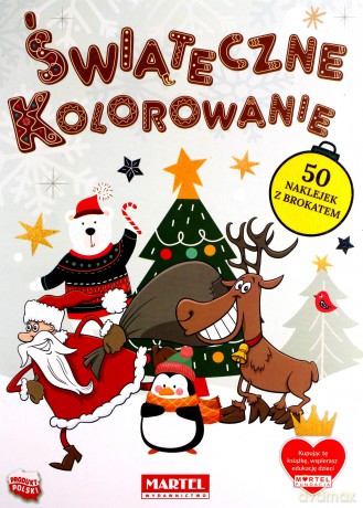 Świąteczne kolorowanie z naklejkami - Katarzyna Ratajszczak [KSIĄŻKA]